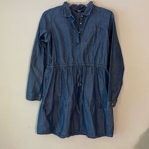 Lands End size XL (14-16) chambray denim dress